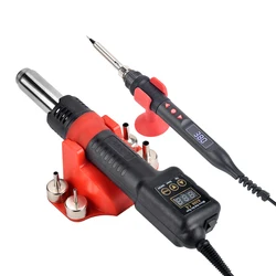 JCD 8208 New All-in-one Hot Air Gun 750W Micro Soldering Station LED Digital Hair Dryer for BGA Welding Repair Tools Heat Gun