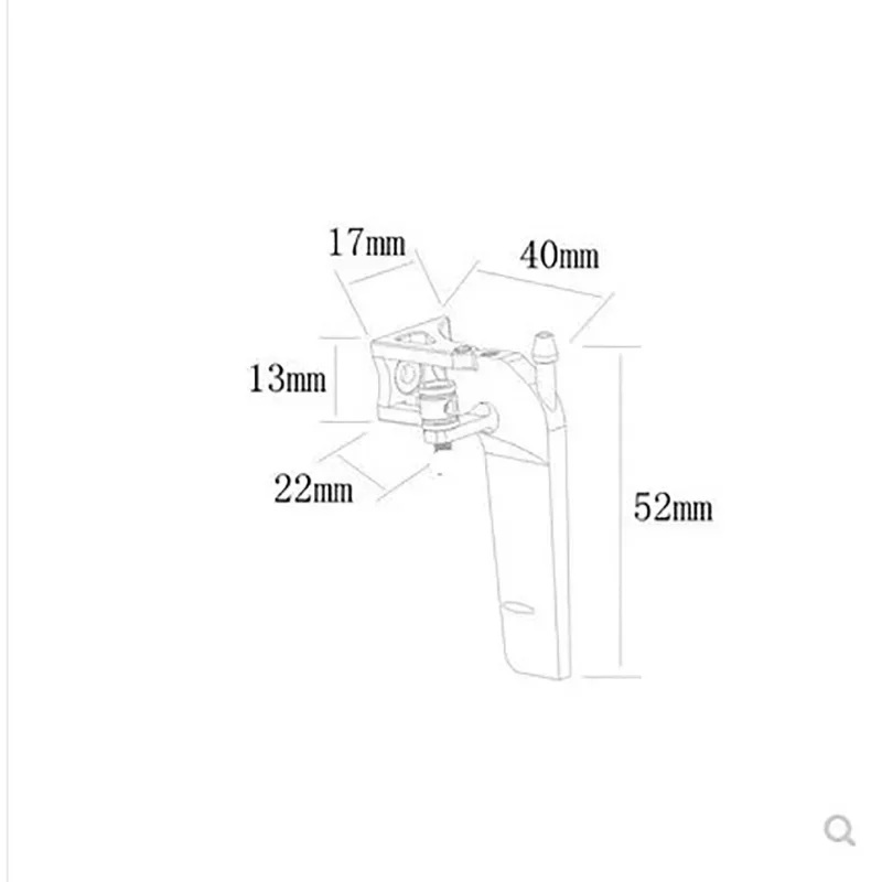 1PC RC Boote Ersatzteile 52mm Saug Ruder Metall Lenkrad Ruder für 30-50cm RC Bürstenlosen elektrische Boot DIY Zubehör