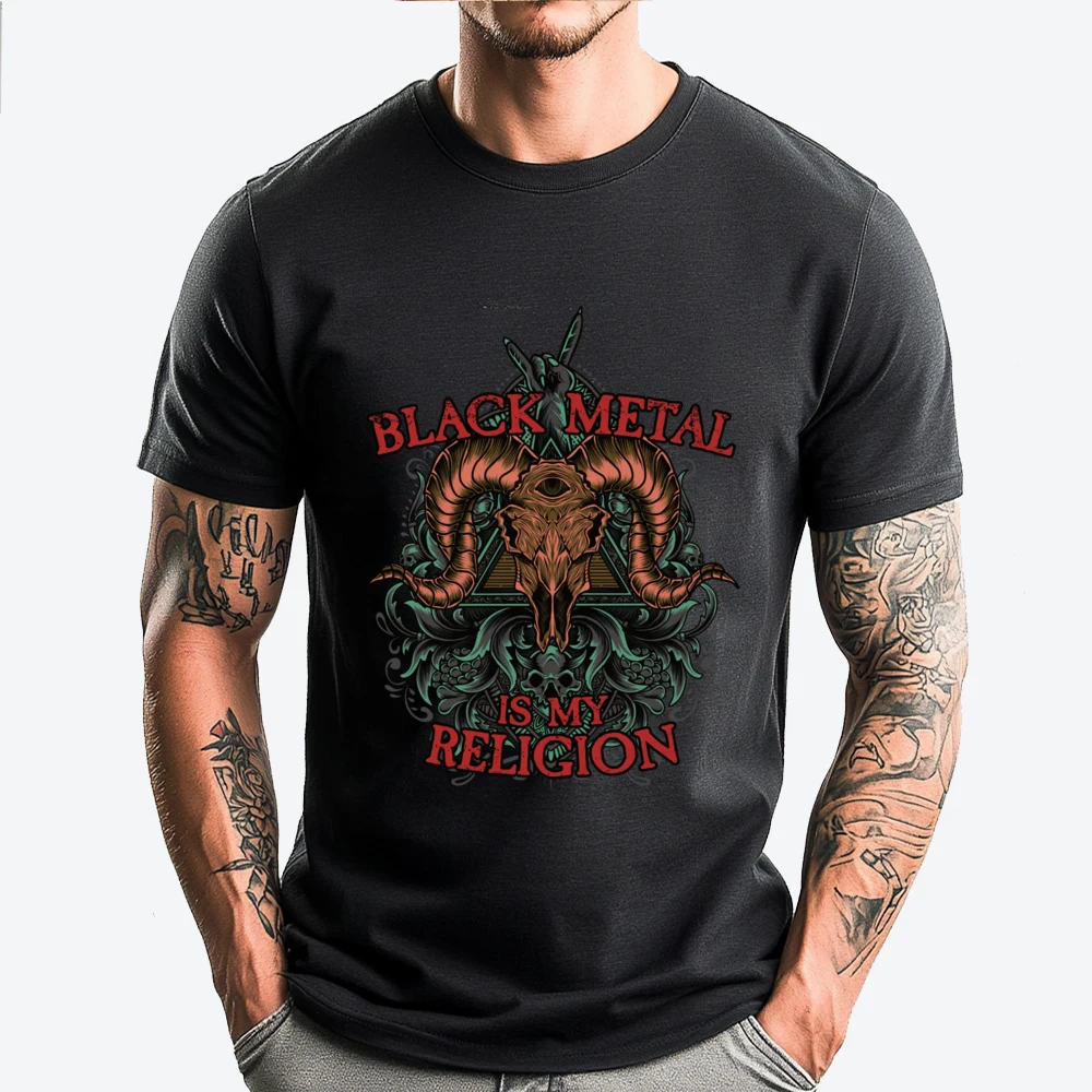 

Black Metal Is My Religion I Black Metal Graphic Tees Winter Shirts Happy Valentine's Days