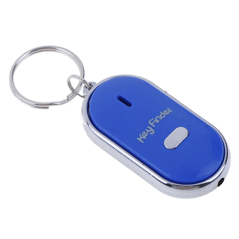 

Blue Anti-Lost Key Finder Locator Keychain Whistle Beep Sound Alarm LED Light