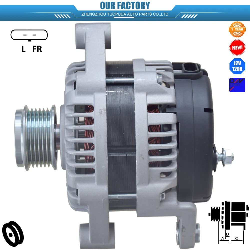 ALT2685 12V 120A 5471161202 96627029 96627029KJ 96866018 NEW ALTERNATOR FOR CHEVROLET CAPTIVA 2.0 VDCI 01.2007-