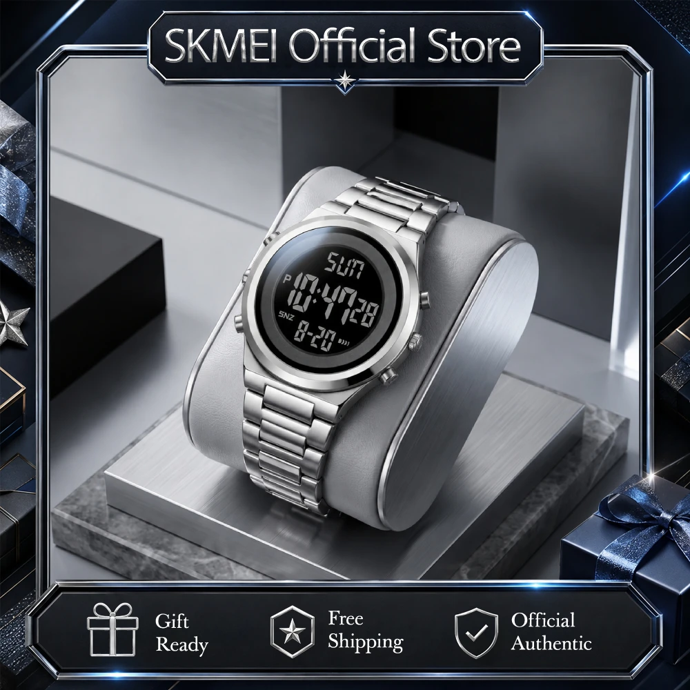 SKMEI 1611 Men's Digital Watches 2 Time Fashion LED Men Digital Wristwatch Chrono Casual Countdown Alarm For Male Reloj Hombre