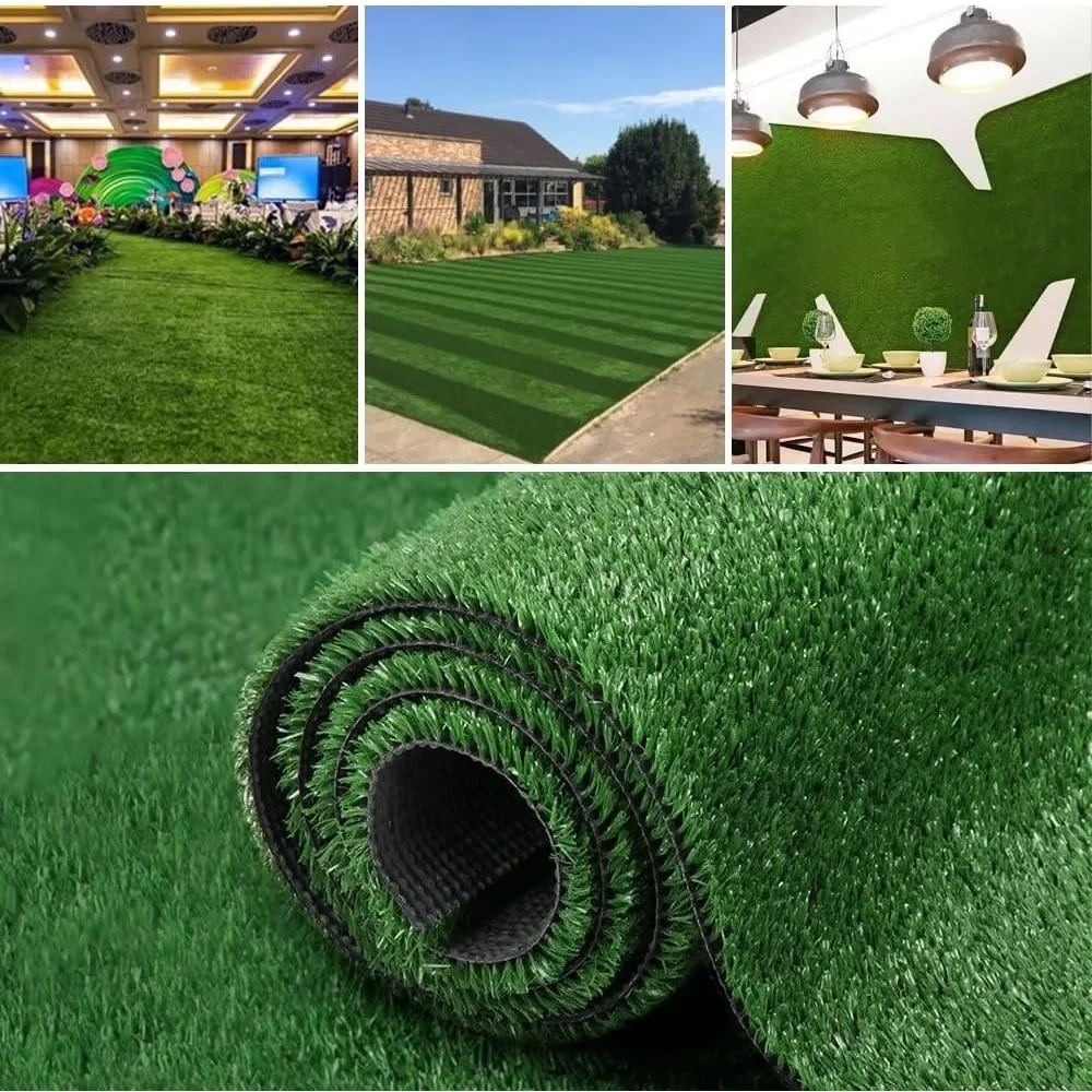 

Artificial turf 10FTX10FT, indoor and outdoor balconies, gardens, pet carpets, turf home decorations with drainage holes