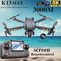 K13MAX Drone Professinal RC 8K HD Cameras WIFI FPV Height Hold Gesture Photography Foldable Quadcopter Screen Remote Control Gif