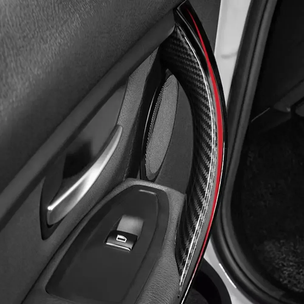 Car Interior Door Handles For BMW F30 F31 F32 F34 F36 F80 F82 3 4 Series 3GT  ABS Interior Door Handle Pull Protective Cover view 5
