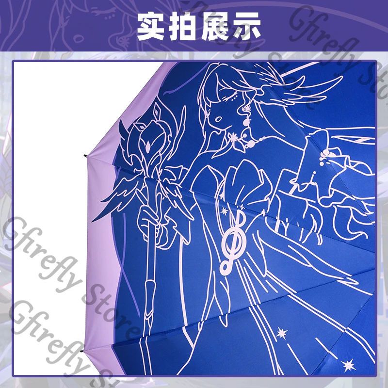 Honkai: Star Rail Anime High Quality Robin Sun Protection Voluntarily Umbrella Bumbershoot Sunshade Brolly Colleagues Ambitus