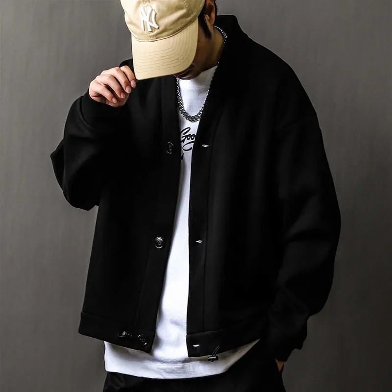 

2024 Men's Casual Sweater Coat Trendy Lazy Streetwear Sle Spring Autumn Winter Loose Fit Vintage Couple's Outerwear