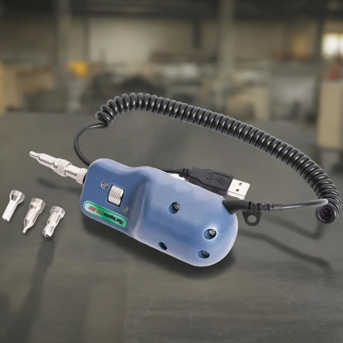 Optical Fiber Inspection Probe 400X Magnification Connect Computer OTDR 4 UPC Tip KIP-600P Microscope Inspection Probe