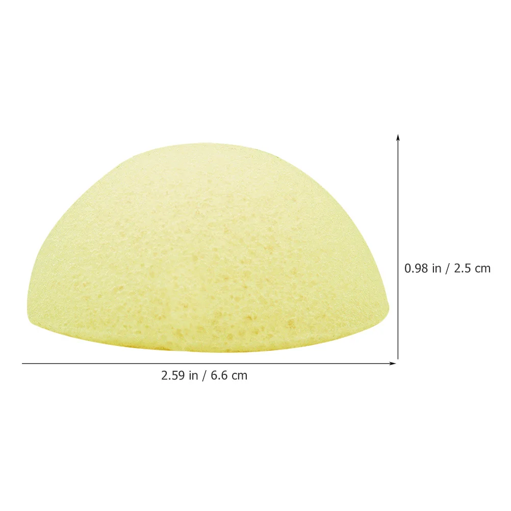 2 Stuks Gezichtsreinigingsspons Konjac Spons Dubbelzijdig Exfoliërende Gezicht Wassen Tool Voor Gevoelige Huid Reiniging Body Scrubber