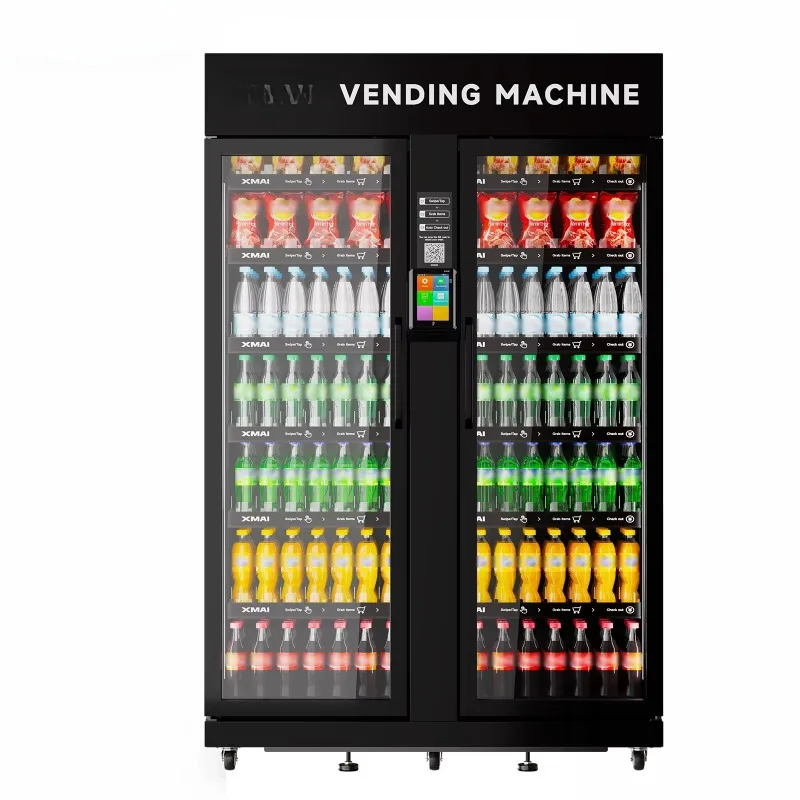 FL Snack and Beverage Vending Machine multiple temperature setting for commercial location automatic selling machine