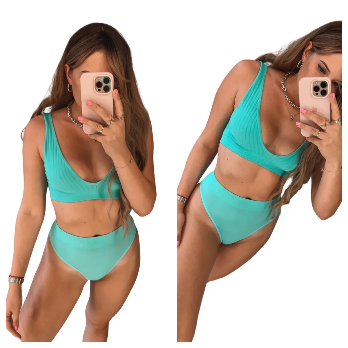 Seamless Bra And Panties Set Push Up Bras Women Sexy Lingerie Female High Waist G-String V-neck Brassiere Underwear Set