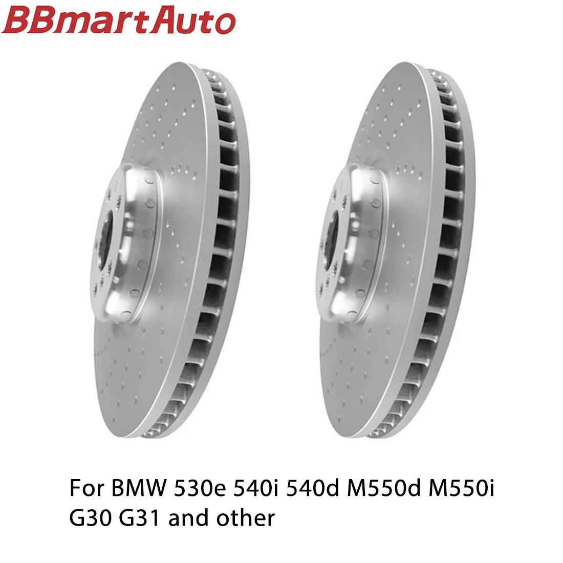 

34106887657 34106887658 2pieces front brake disc for BMW 530e 540i 540d M550d M550i G30 G31 and other.BBmart Auto Parts