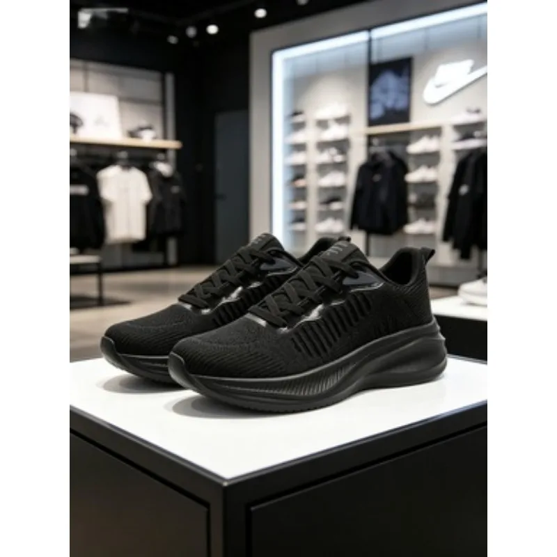 

New Quanzhou Men's Sports Shoes Lightweight Soft Sole Running Shoes Health Step Shoes Tourism Shoes Breathable Summer Shoes