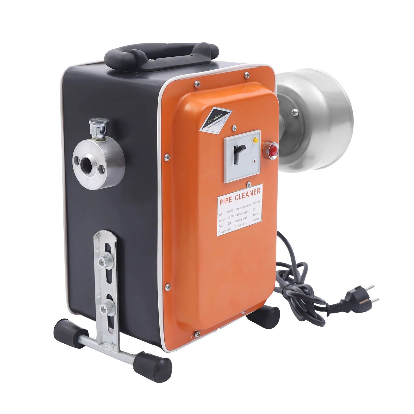 Drain Cleaning Machine 750W Pure Copper Motor 400r/min 50Hz Drain Cleaner Machine for Homes Properties Restaurants Factories