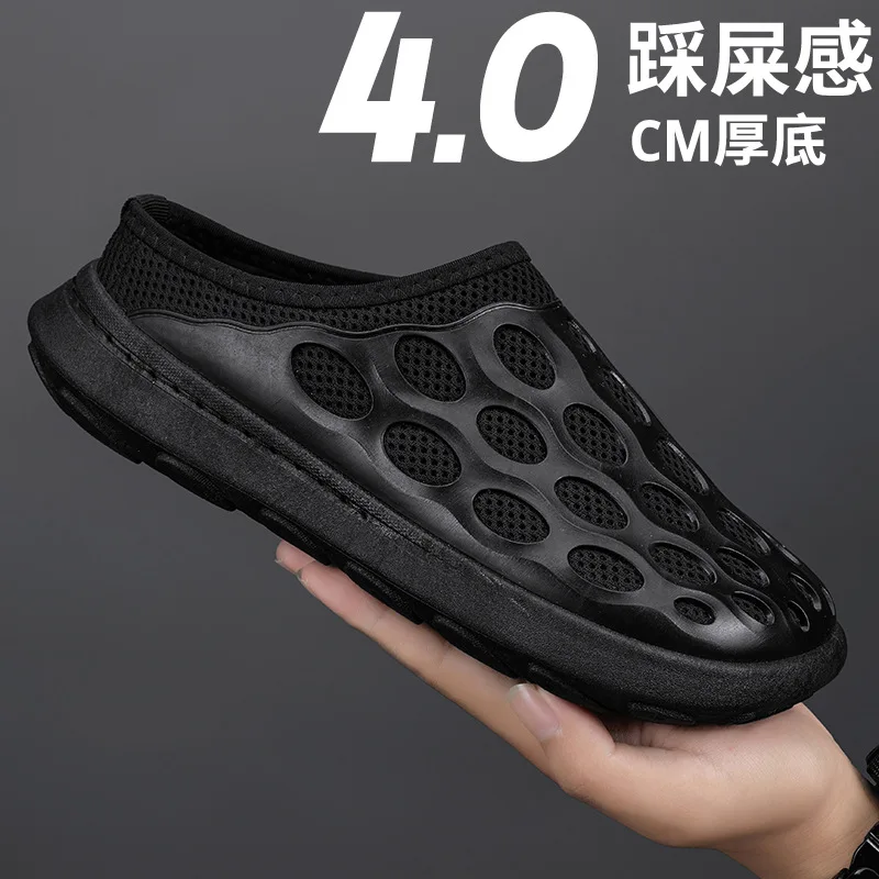 

Летние мужские сандалии, домашняя садовая обувь, удобные и легкие мужские тапочки, нескользящие шлепанцы с мягкой подошвой, сандалии zapatos