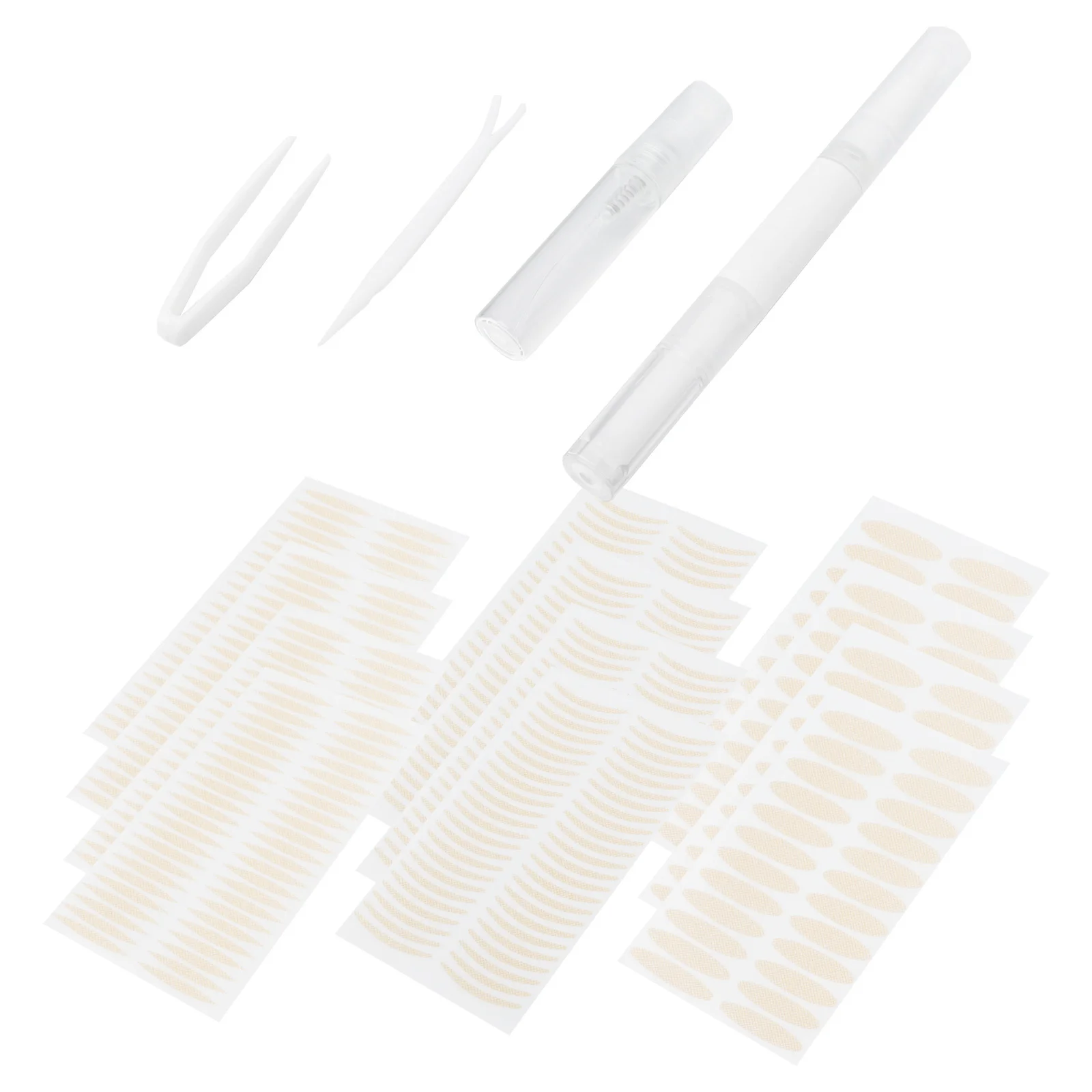 مجموعة واحدة من ملصقات الجفن المزدوجة الأنثوية الطبيعية غير المرئية وخفيفة الوزن وقابلة للتنفس لتشكيل العين، مستلزمات مكياج تدوم ولا تسبب ضررًا