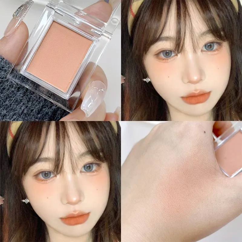 Palette di ombretti monocromatici Palette di evidenziatori per il viso opachi a lunga durata Matte Bright Contouring Shadow Blush trucco coreano cosmetico