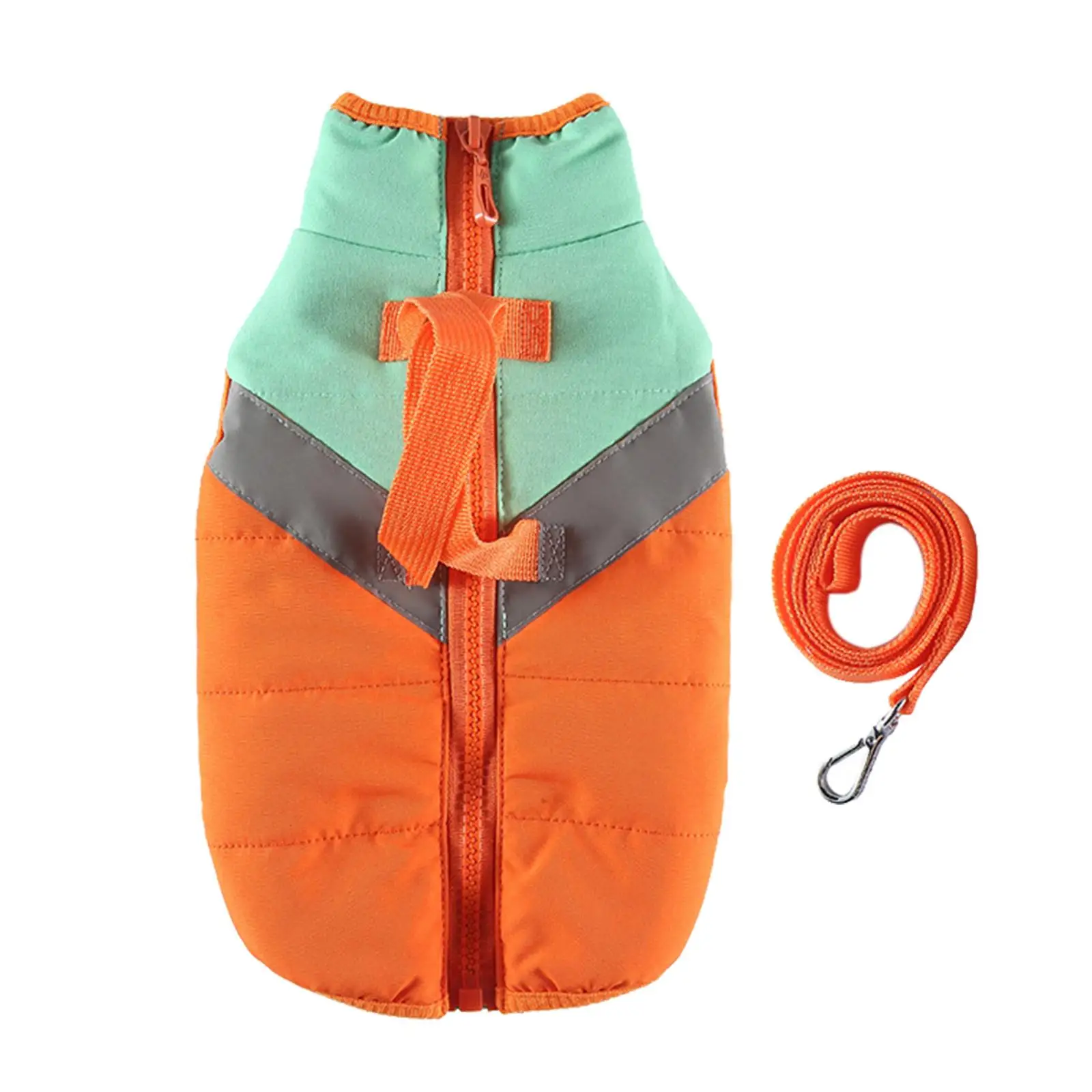Outdoor Jacket Zippered Windproof Soft Fleece Lined with Warm Dog Autumn and Winter Clothes for Small Medium Large Dogs Hiking