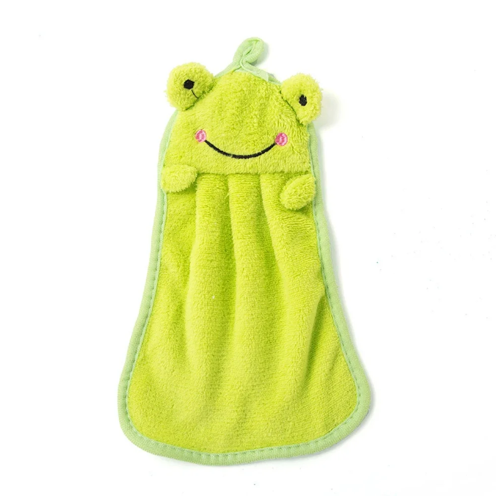 Baby Nursery Hand Towel Bath Towels Toddler Soft Plush Cartoon Animal Wipe Hanging Bathing Towel For Children kitchen Towel