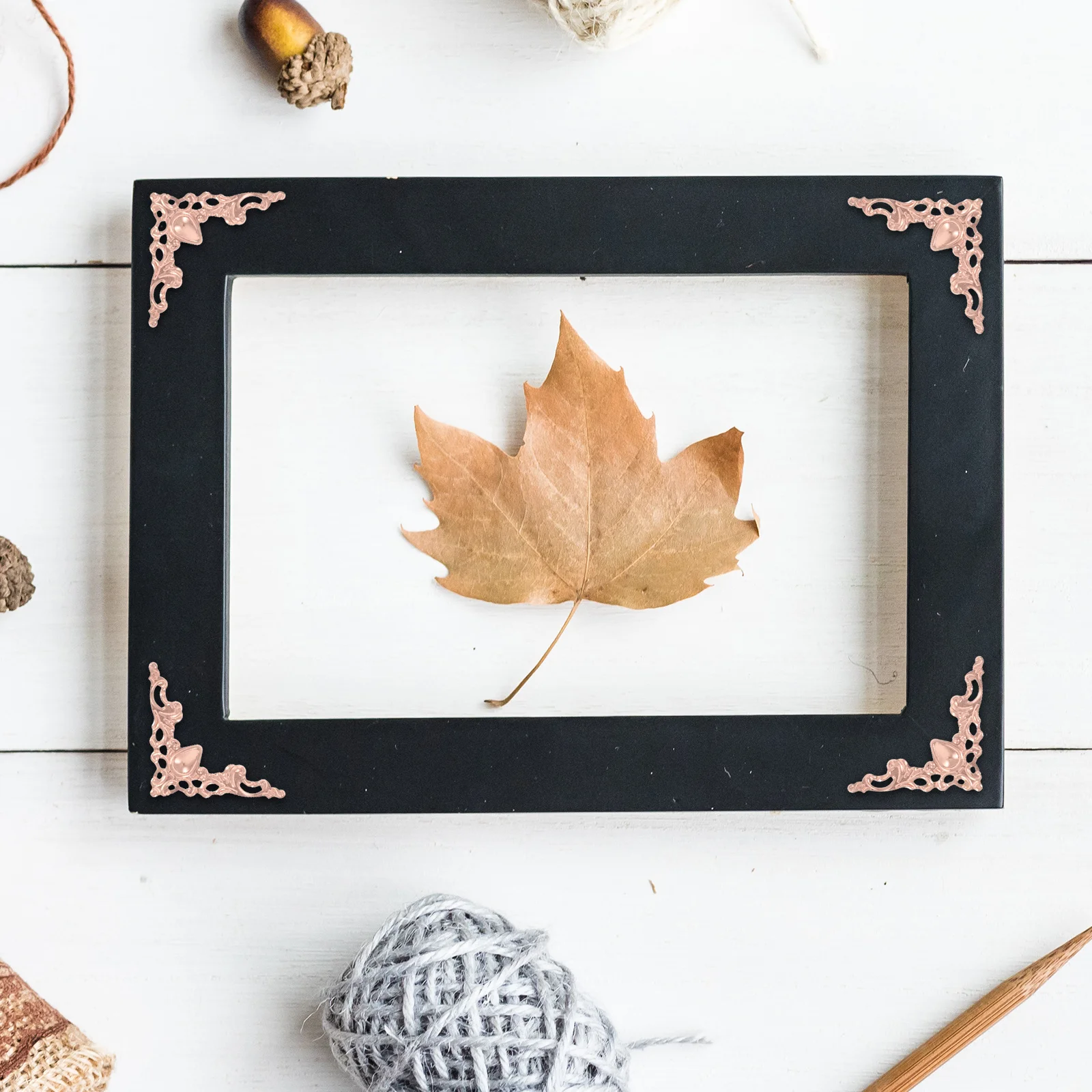 

150Pcs Scrapbook Photo Corners Metal Book Edge Protectors Decorative Trim for Boxes Album Page Protection Corner Onlay Decor