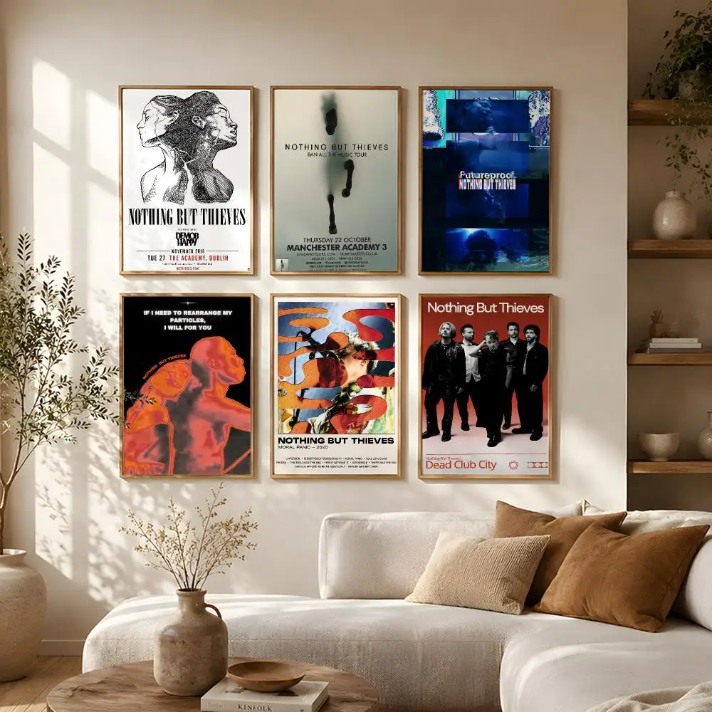 Singer Nothing But Thieves Poster Self-Adhesive HD Mural Wall Decals, Living Room Bedroom Home Decor Gift