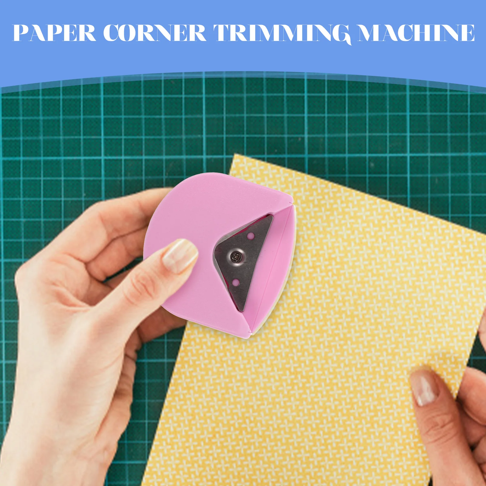 2 Stück runde Eckenstanzer aus Papier, Eckentrimmer, saubere Schneide, leicht zu tragen, leicht, für DIY-Bastelprojekte, Fotoalbum