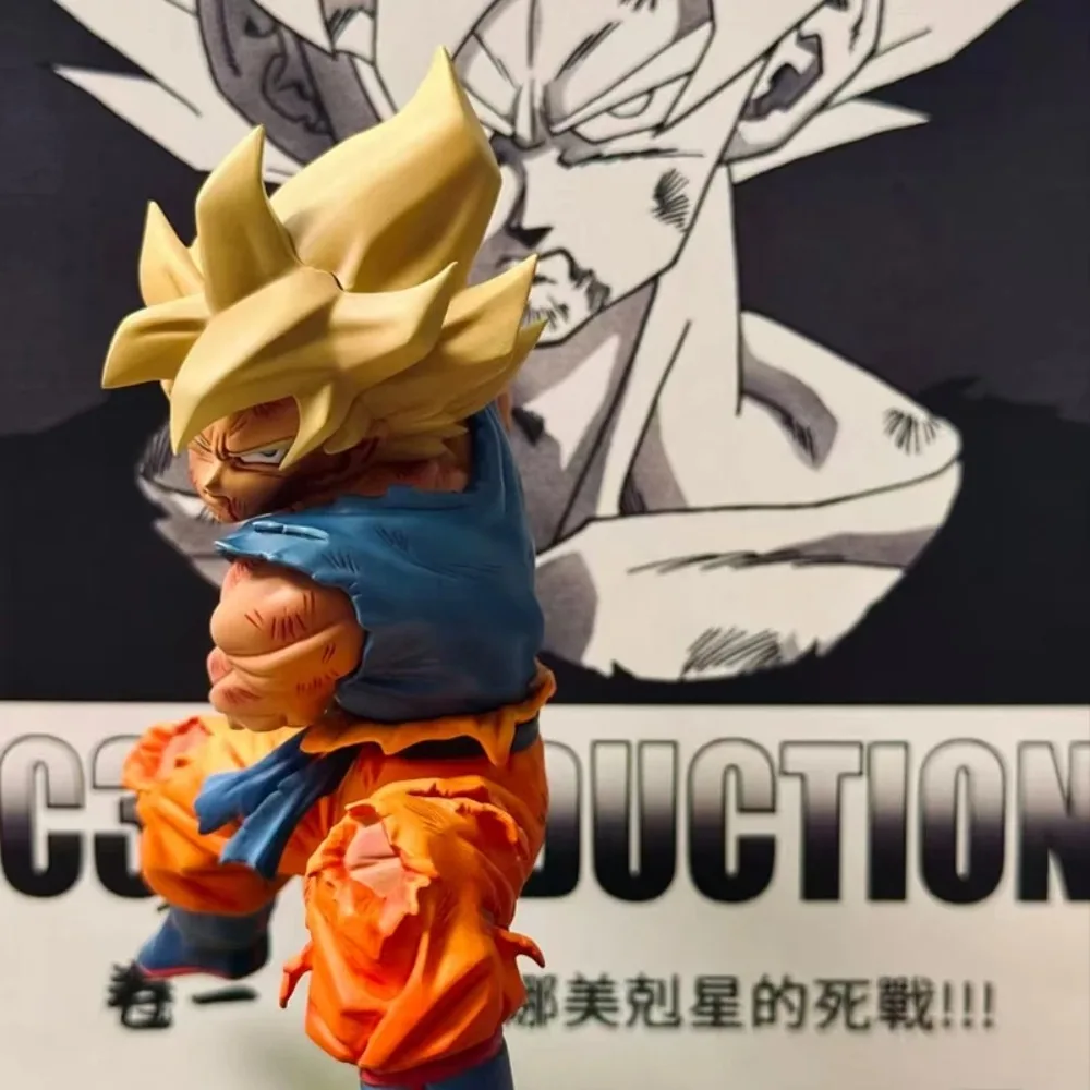 19 cm/7.5in Anime Dragon Ball Z Kamehameha Goku Figure Super Saiyan PVC figurines modèle poupées jouets pour enfants cadeaux