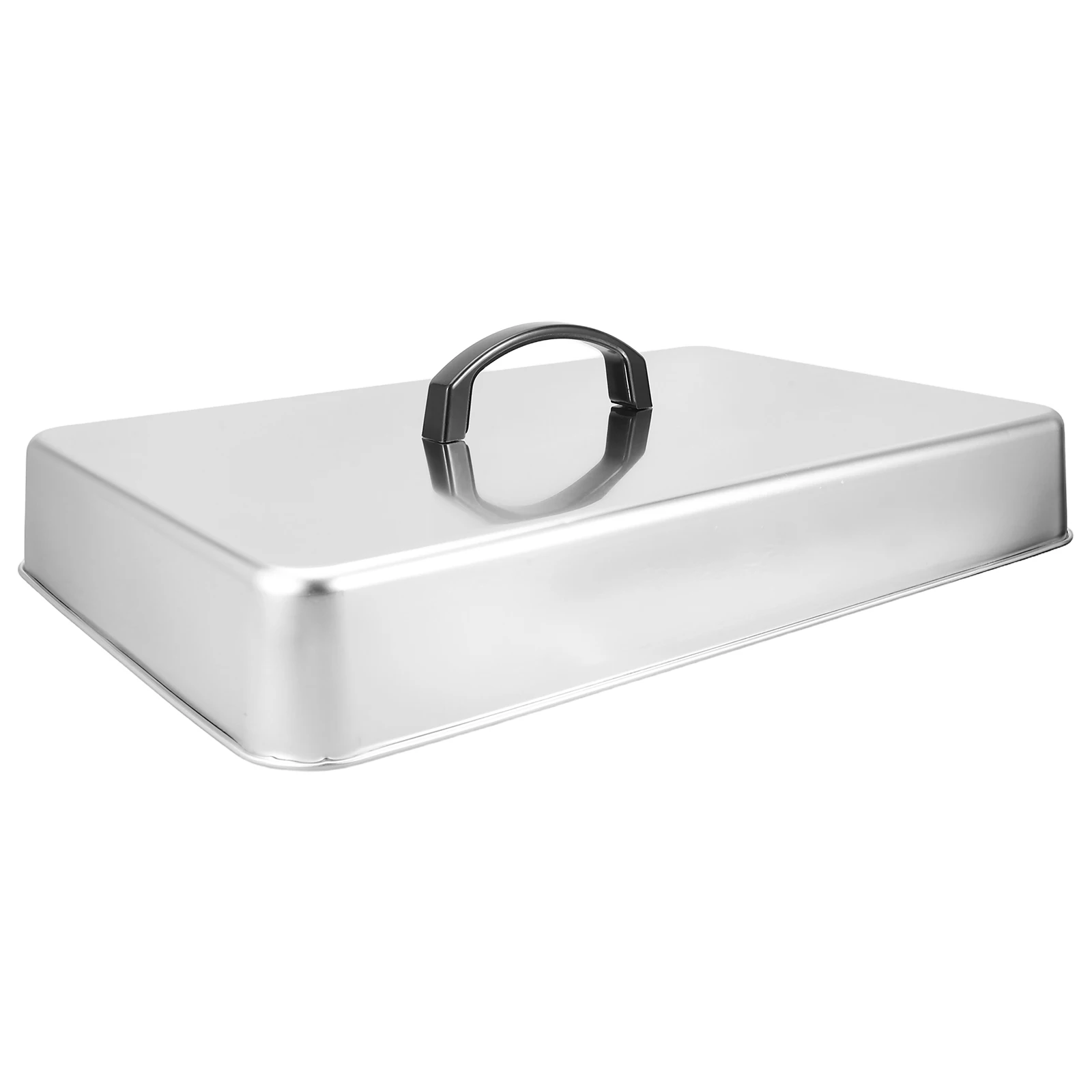 

Stainless Steel Basting Cover Rectangular Cheese Melting Dome Heavy Duty Griddle Grill Lid for Bbq Indoor Outdoor