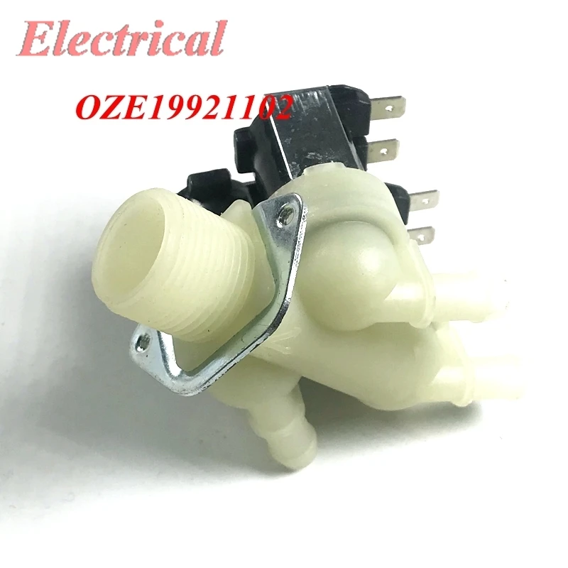 1PC 1 to 3 Plastic Electric Solenoid Valve N/C Normal Closed DC 12V/24V AC 220V G3/4 Male Thread For Coffee machine water inlet