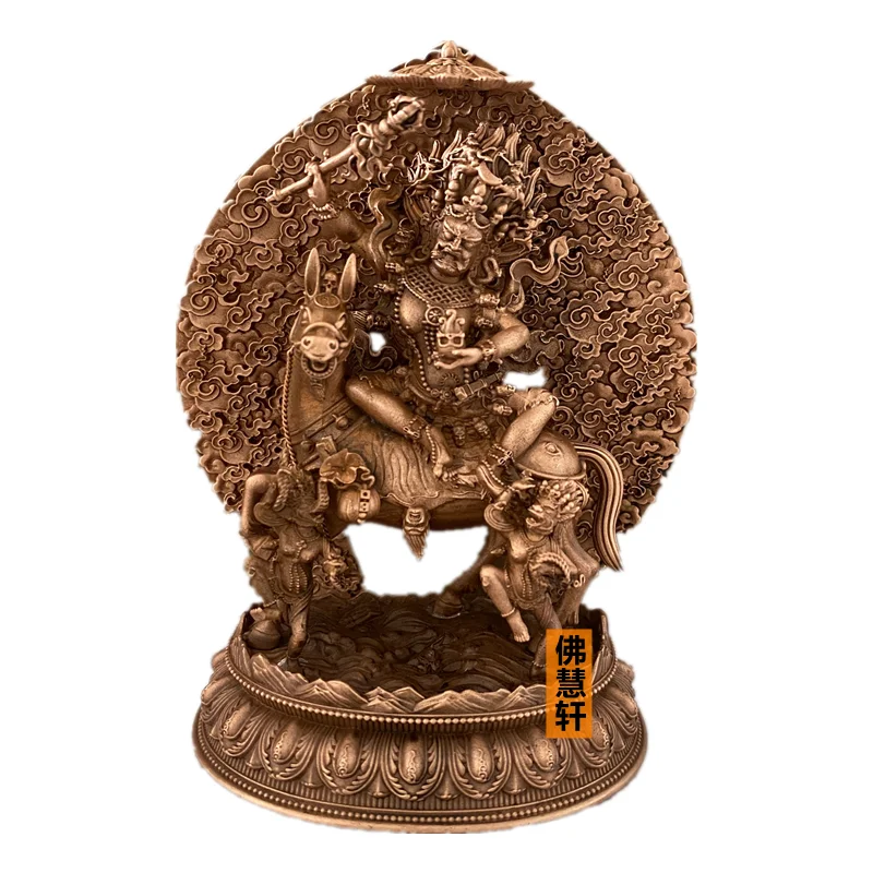 Lucky Mother Buddha Statue Xizang Buddha Hall Decoration Lucky Goddess Dharma Protector Small Copper Buddha Statue