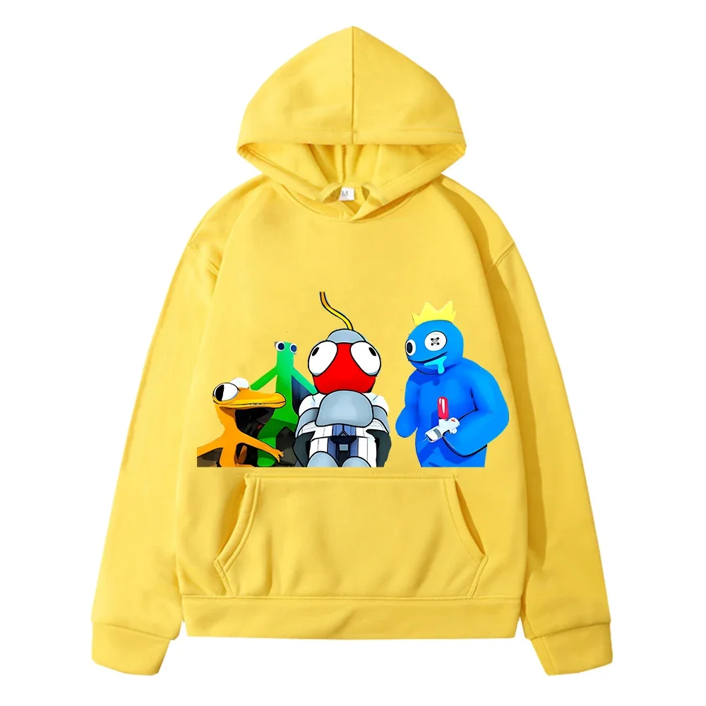 

Rainbow Friend Print sweatshirt anime hoodie Fleece pullover boys clothes Autumn Jacket Hoodies y2k sudadera kids clothes girl