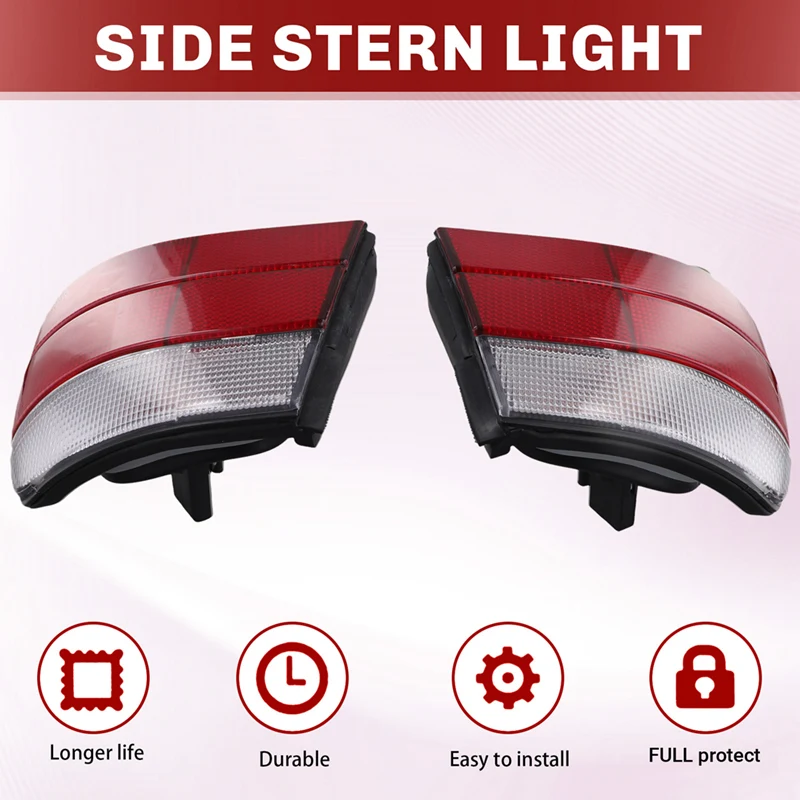 For BMW 5 Series E34 518I 520I 525I 525Ix 530I 535I 540I 1988 -1995 1 Pair Outer Side Halogen Tail Light Lamp Assembly