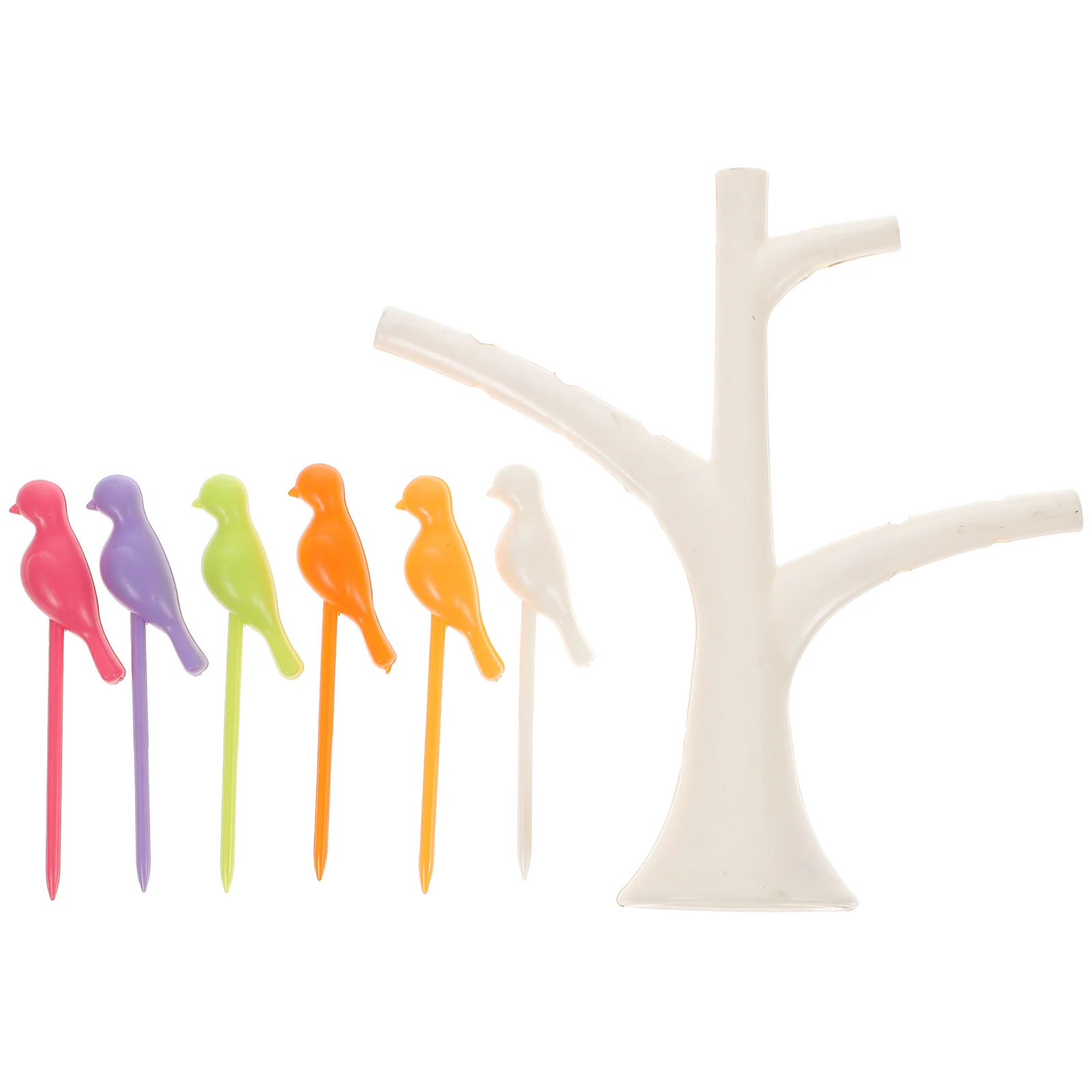 

Branch Bird Fork Adults Fruit Forks Mini Skewers Tree Toothpick Outdoor Dining Table