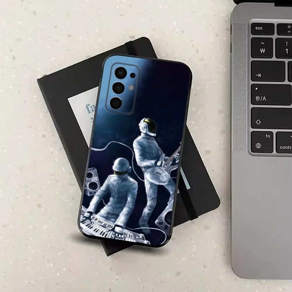 حافظة هاتف فرنسية D-Daft P-Punk لهاتف سامسونج جالاكسي A91,A80,A73,A72,A71,A53A52,A32,A31A22,A21s,A20, غطاء أسود #5