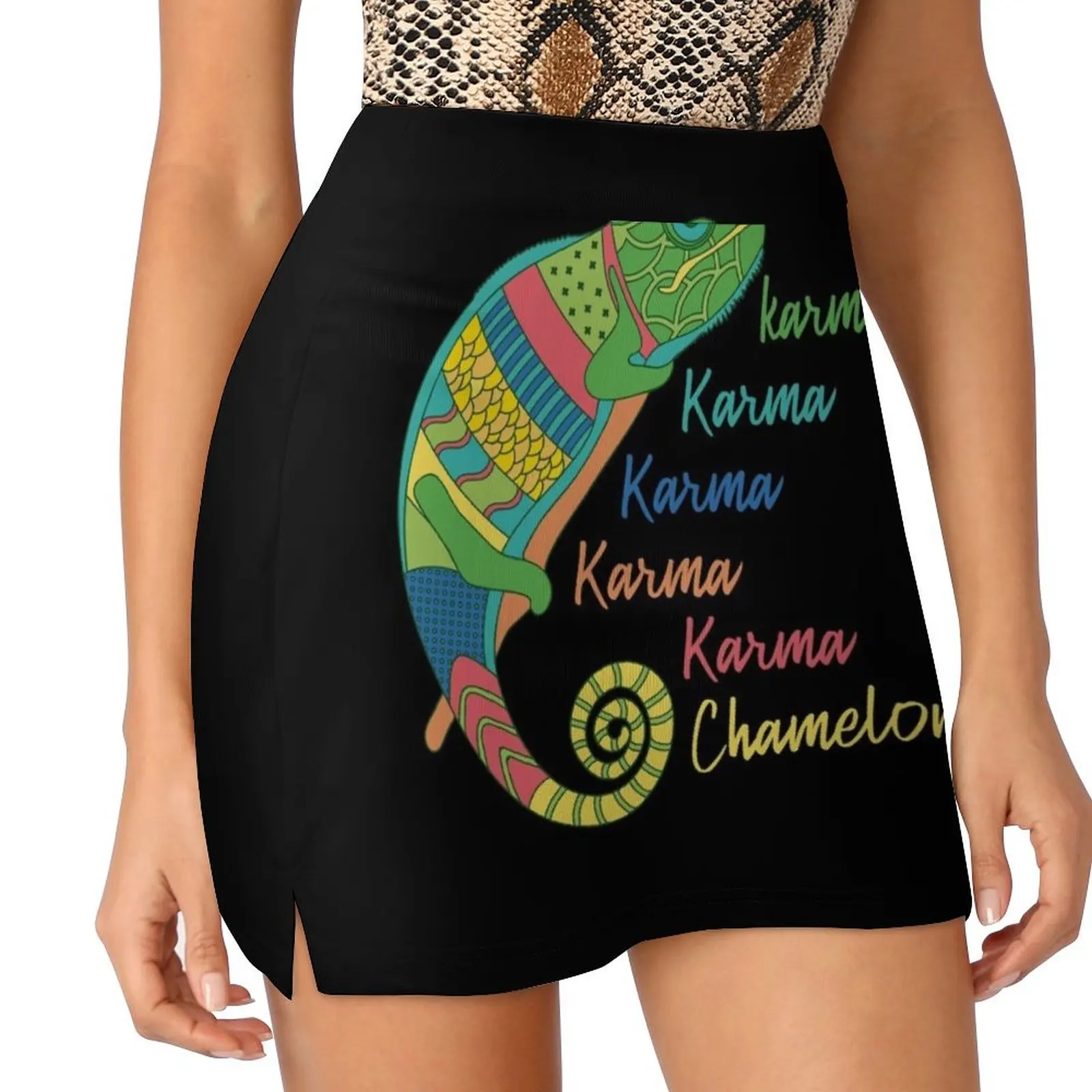 Karma Chameleon Mini Skirt korean style women's clothing korea stylish skirts