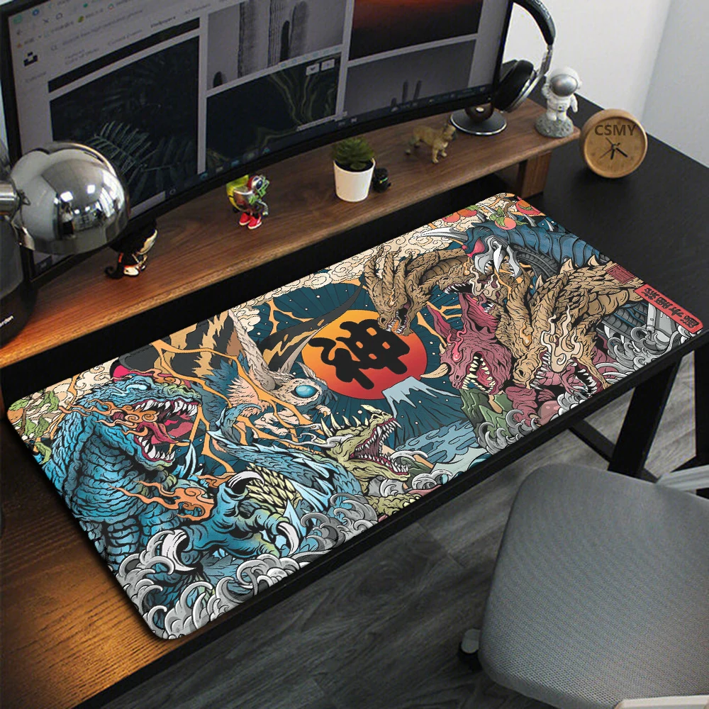 

Chinese Dragon Large Mouse Pad Art Flower Desk Mat Mausepad Computer Desktop Carpet PC Deskpads Mouseapd Office Accessories