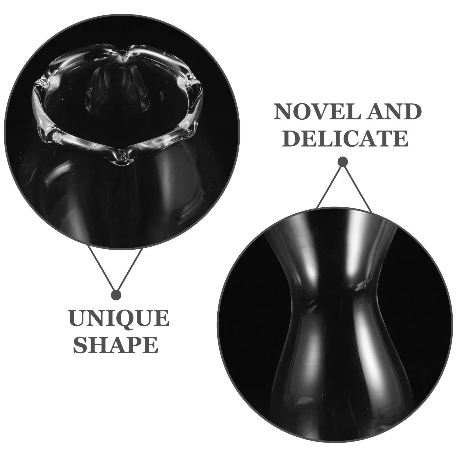 

Glass Dip Pen Holder Flower Bud Shape Sturdy Flat Bottom Dip Pen Stand Stylish Desk Ornament Study Accessory Study Supply