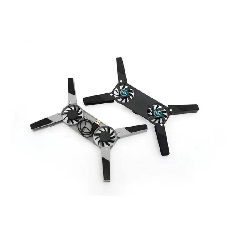 وسادة تبريد الكمبيوتر المحمول المحمولة القابلة للطي قاعدة رف تبريد الكمبيوتر المحمول USB التبريد الصامت المحمول