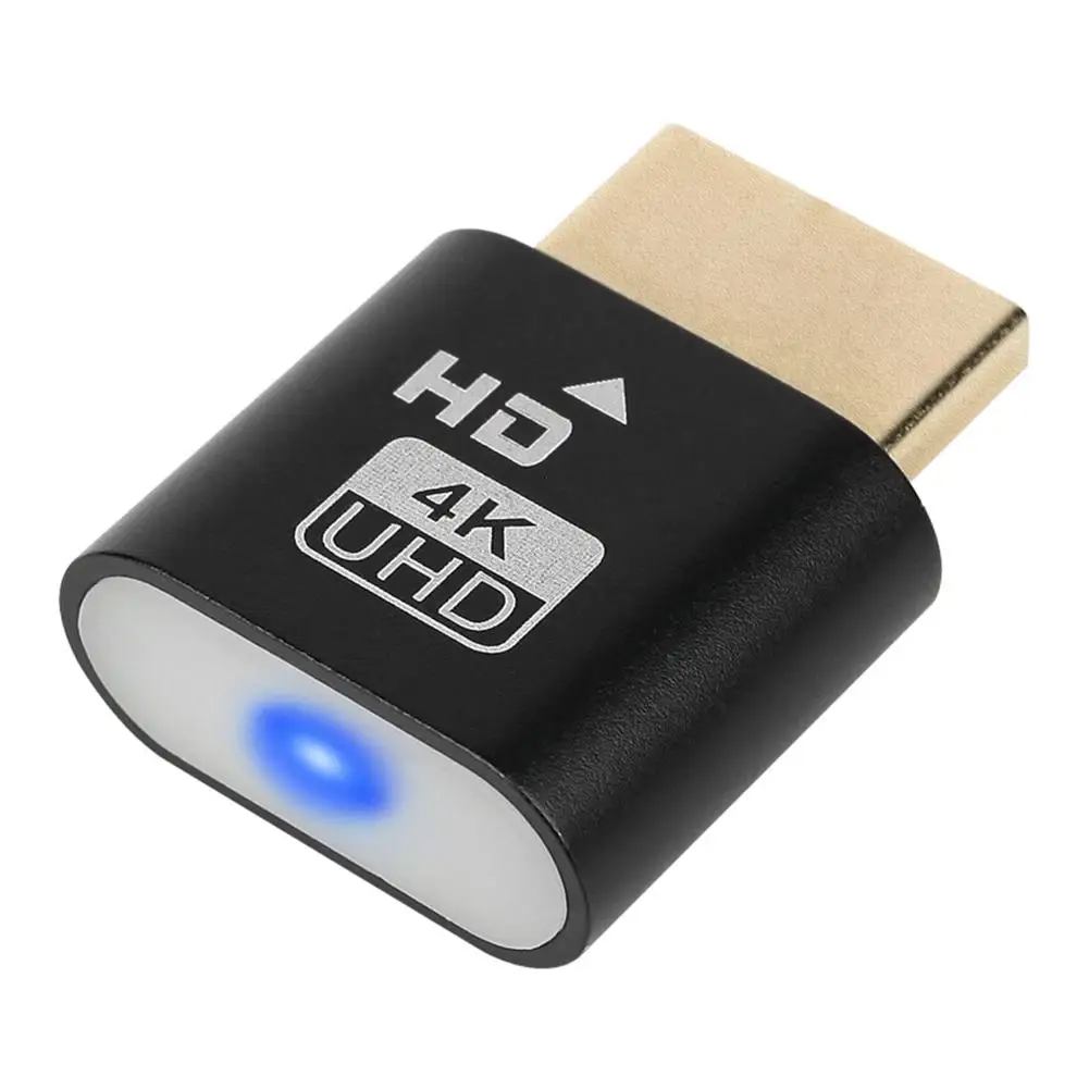 1 Pcs 4K Displayport Dummy Plug Virtual Display Adapter Headless Video Display Emulator Cheater Card Graphics Emulator Ghos L2P2