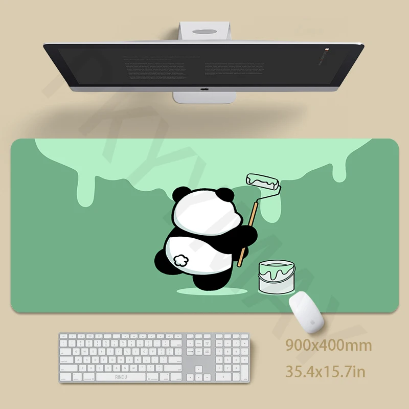 Panda Mouse Pad 40x90cm Gamer Desk Mat Big Gaming Mousepad XXL Mouse Mat Large Keyboard Mat Desk Pad For Computer Mousepads