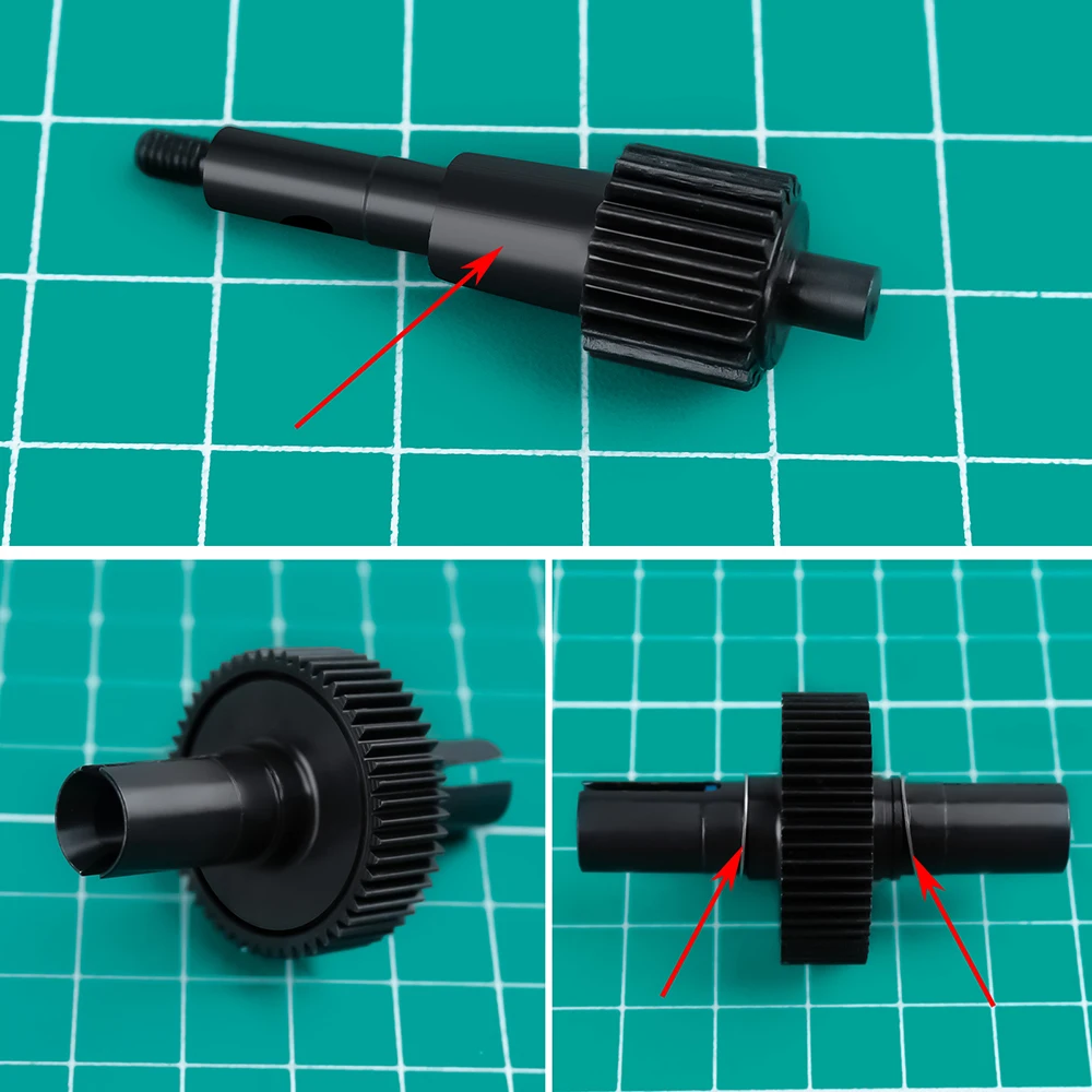 AXSPEED 52T 33T 20T Metal Gearbox Gear Set Kit/CVD para Tamiya 58719 BBX 2WD Buggy 1/10 RC Car Upgrade Parts Acessórios