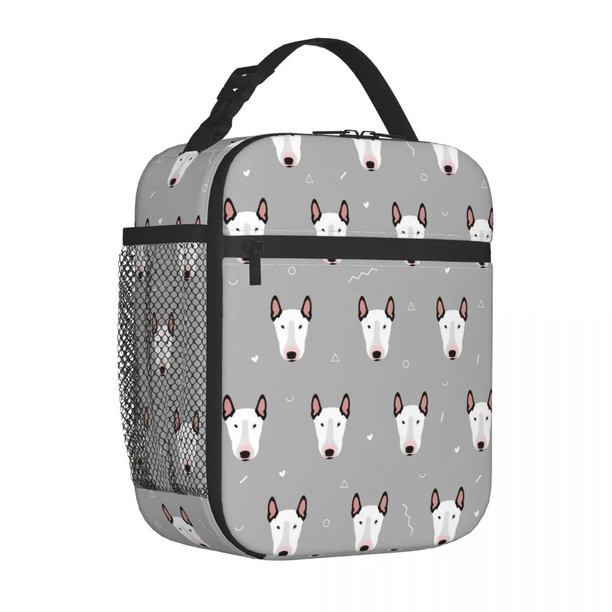 

Bull Terriers Insulated Lunch Bags Cooler Bag Reusable Meal Container Animal Dog Tote Lunch Box for Men Women School Travel