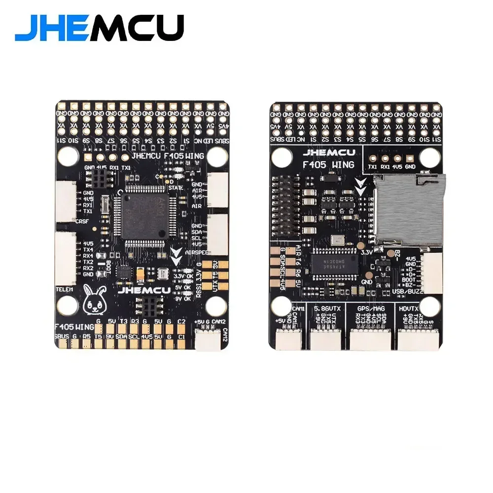JHEMCU F405 Wing INAV Flight Controller Built-in Barometer Gyroscope OSD Blackbox BEC for RC Airplane Fixed-Wing
