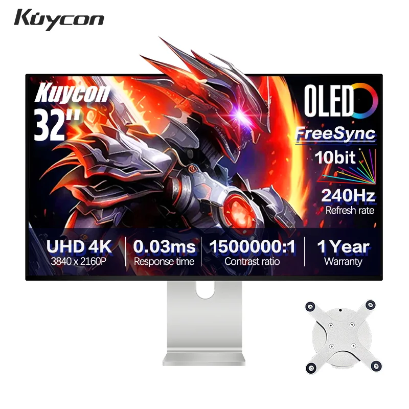 

Новый игровой монитор Kuycon Q32S 32 дюйма, 4K, частота обновления 240 Гц, быстрый отклик, UHD, совместимость с VESA, IPS-панель