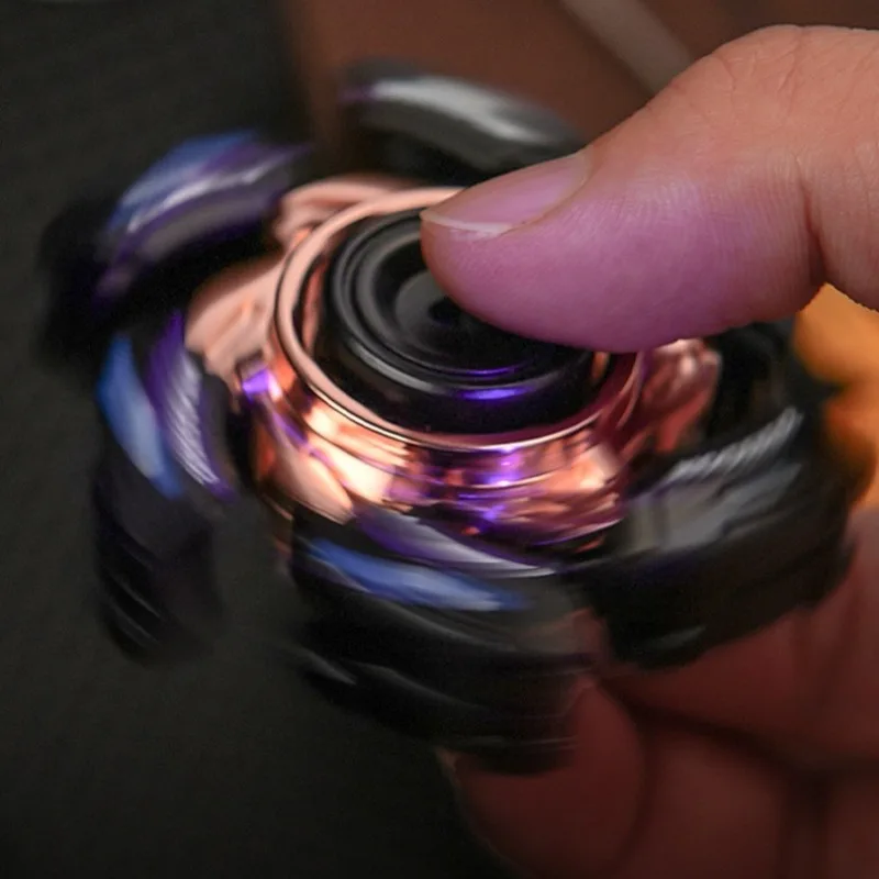 ของเล่นโลหะหมุนคลายเครียด บรรเทาความวิตกกังวล สำหรับผู้ใหญ่และเด็ก ของเล่นลดความเครียด หมุนได้อย่างราบรื่น ดีไซน์เท่ห์แบบเปิดได้