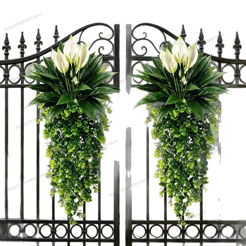 For artificial mandala potted plant hanging rattan indoor wall hanging landscaping decoration
