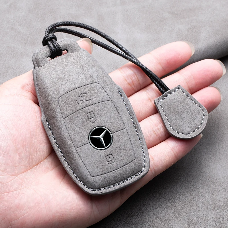 Car Key Cover Case Shell Holder Accessory for Mercedes Benz C S Class W206 W223 S350 C260 C300 S400 S450 S500 A C GLC CLE CLA G