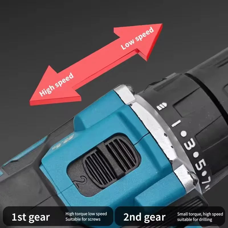 100% nuevo Original Makita DDF487 taladro inalámbrico， destornillador de impacto eléctrico sin escobillas herramienta dobíjecí - náhled 5