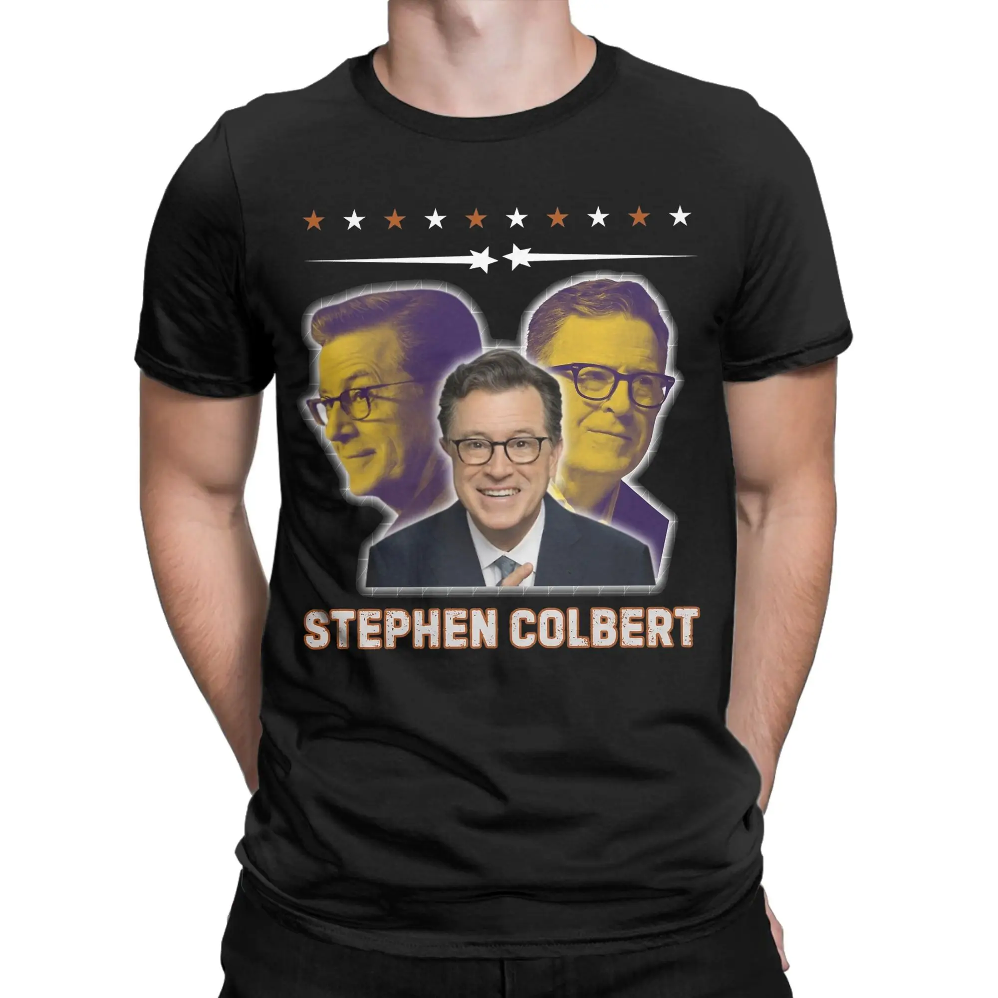 

Men Women's Stephen Colbert T Shirt 100% Cotton Clothes Unique Short Sleeve Crew Neck Tees Plus Size T-Shirt