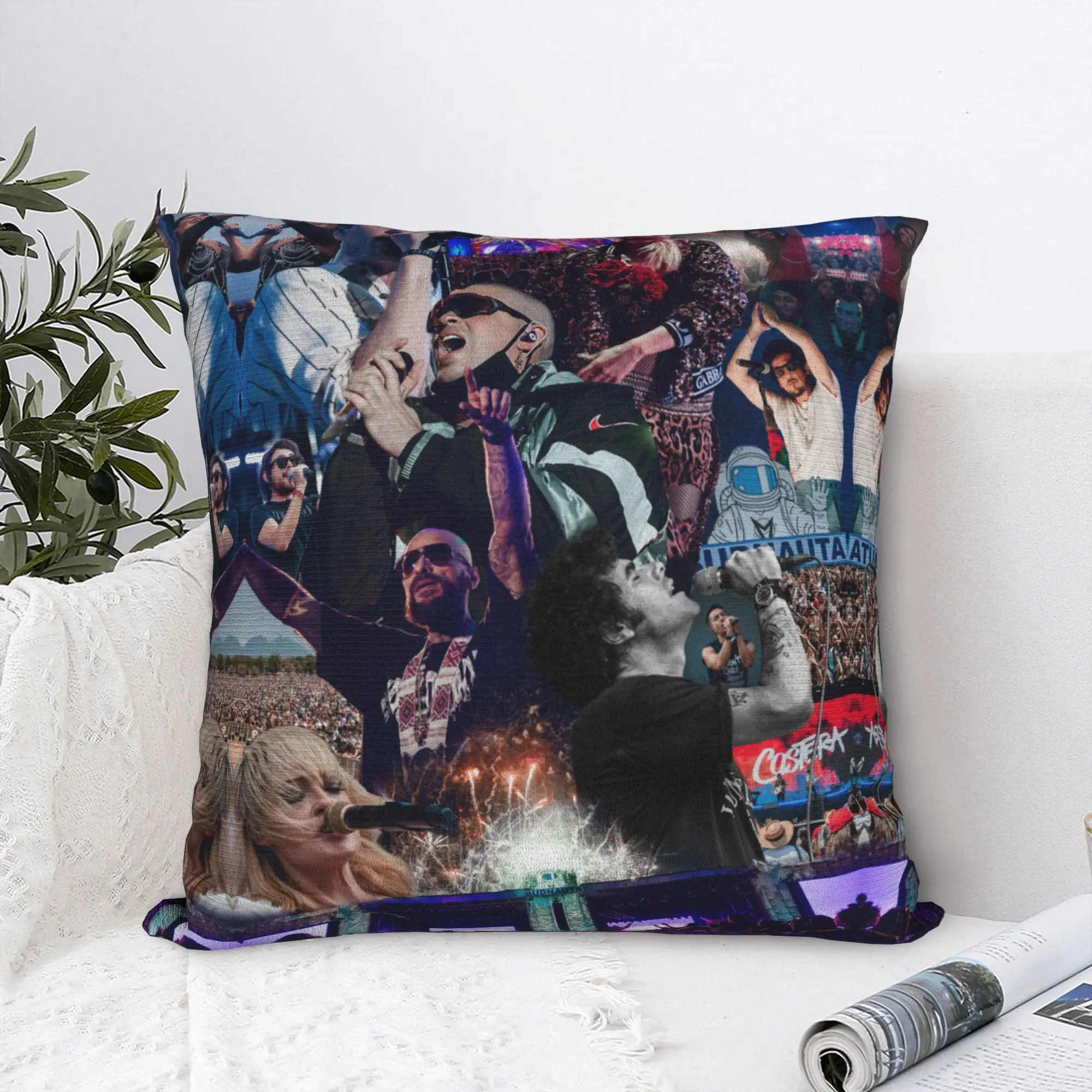 Bad Square Pillow Case Bunny Cushion Covers Awesome Zipper Decor Pillowcover for Living Room 40x40cm